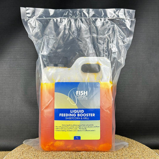 Fish Clinic: Sweetcorn & Krill, Liquid Feeding Booster, 1L