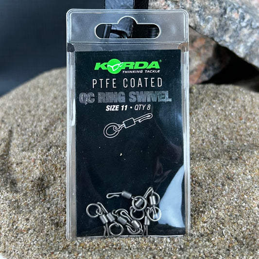 Korda: QC Ring Swivel Size 11, Qty8