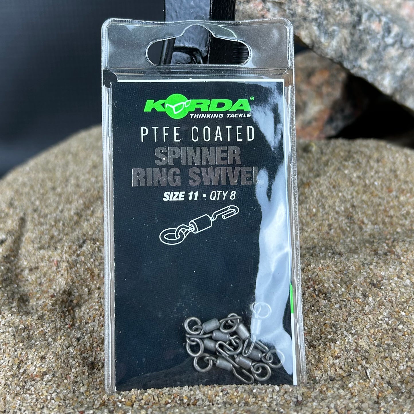 Korda: Spinner Ring Swivel Size 11, Qty8