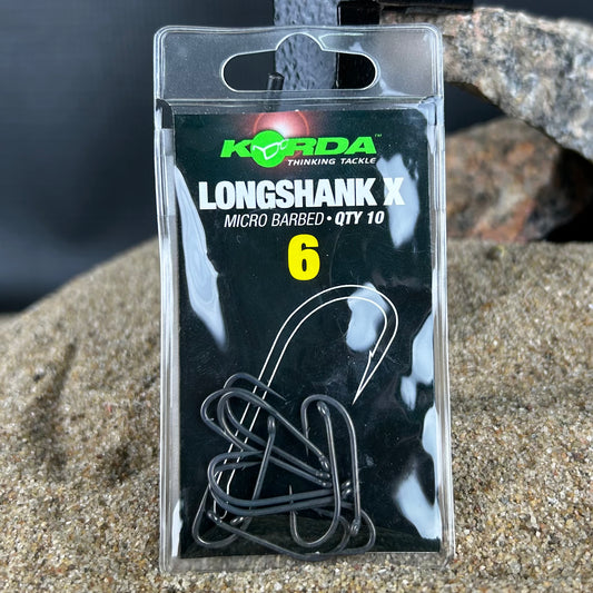 Korda: Longshank X Size 6, Qty10