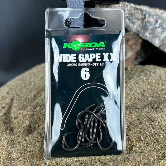 Korda: Wide Gape XX Size 6, Qty10