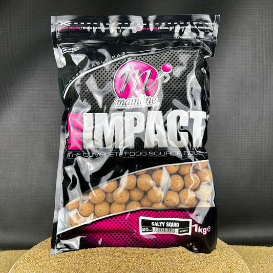 Mainline: Salty Squid, High Impact Boilies, 1kg, 20mm