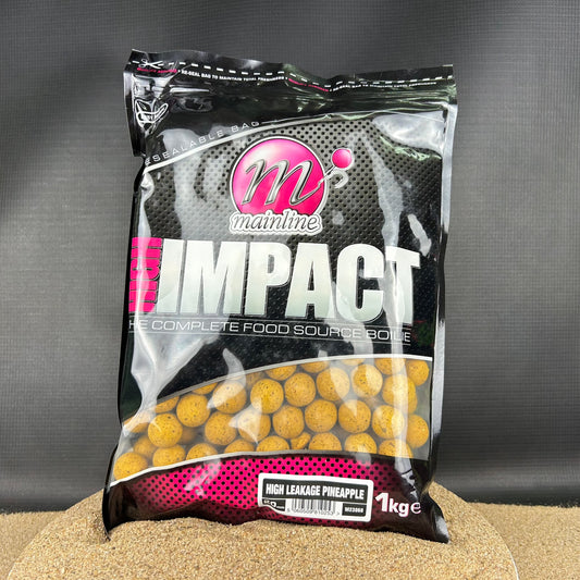 Mainline: High Leakage Pineapple, High Impact Boilies, 1kg, 20mm