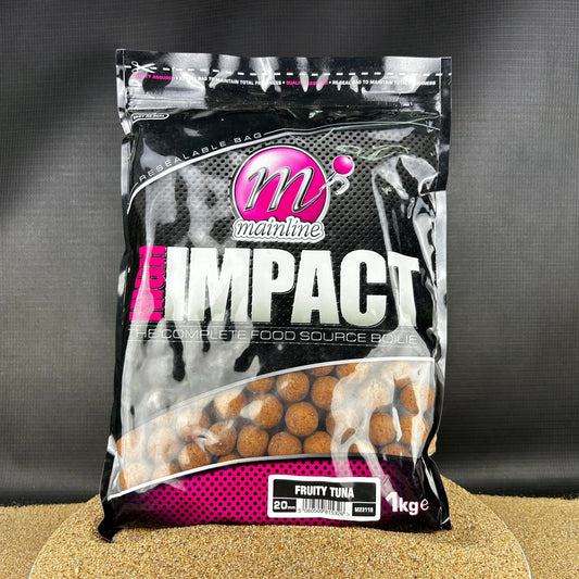 Mainline: Fruity Tuna, High Impact Boilies, 1kg, 20mm