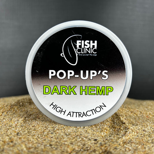 Fish Clinic: Dark Hemp, Honey Dipper Shaped Pop-Ups Shell 14mm