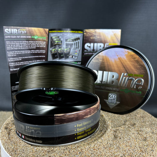 Korda: Subline, Brown, 20lbs, 0.43mm, 1000m