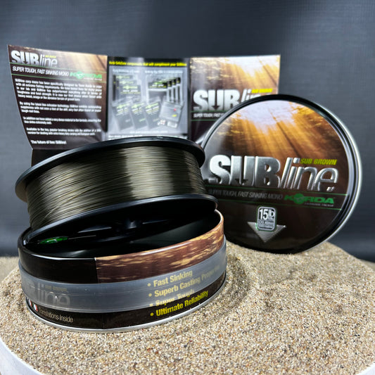 Korda: Subline, Brown, 15lbs, 0.40mm, 1000m